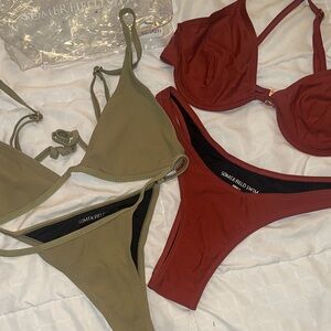 Somerfield Swim olive and Brick Bikini Set SOLD OUT